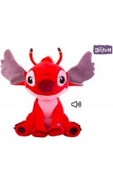 Disney Stitch Plush Leroy with sound red