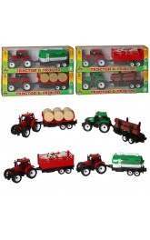 Farm Tractor and Trailer 4 assorted