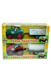 Farm Tractor and Trailer 2 assorted