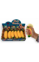 SQUEEZE BANANA 13CM IN DISPLAY