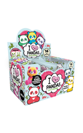 I love Panda cute figures,12 in display box, price per each 
