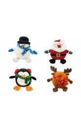 6" Xmas Range :Snowman,Santa Claus,Penguin,Reindeer
