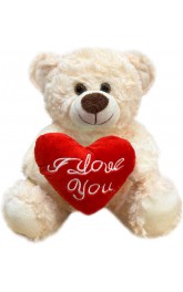 Bears with Heart I love you 25cm,Cream