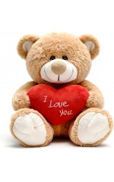 Valentines Bear I love you 46 cm Brown 