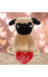 Sitting Put w/t red heart 30cm