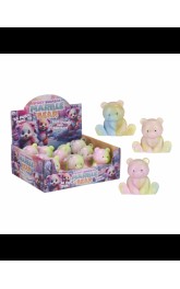 Squishy Marble Bear 8,5cm assorted in display (12)