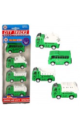 City trucks pull back action set