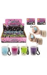 Squeeze Bubble tea with keychain 24 in display box (price per one)
